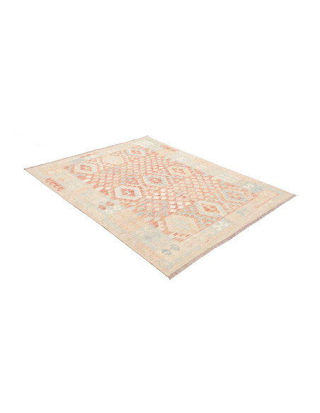 Rug Killim 148x192 Off-white Terracotta
