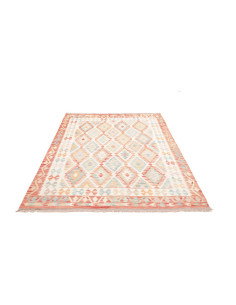 Rug Killim 148x197 Cream With Pastel And Terrac 2