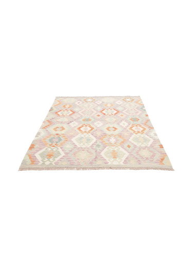 Rug Killim 150x197 Lavender Pastel Blue