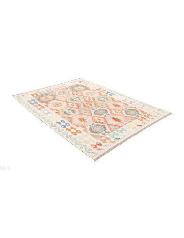Rug Killim 154x200 Cream Pastel Blue