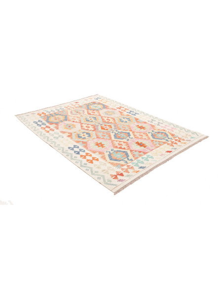 Rug Killim 154x200 Cream Pastel Blue