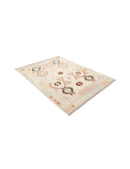 Rug Killim 149x201 Pastel Multicolor With Light
