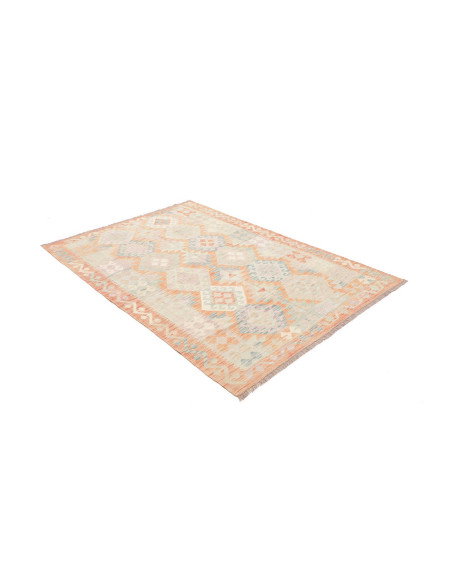 Tappeto Killim Afgahnistan 144x204 Corallo Tenu