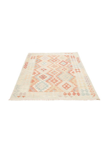 Rug Killim 124x181 Pale Mint Terracotta