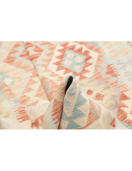 Rug Killim 124x181 Pale Mint Terracotta