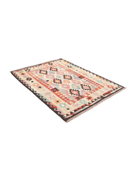 Rug Killim 137x180 Multi-colored Featuring Crea