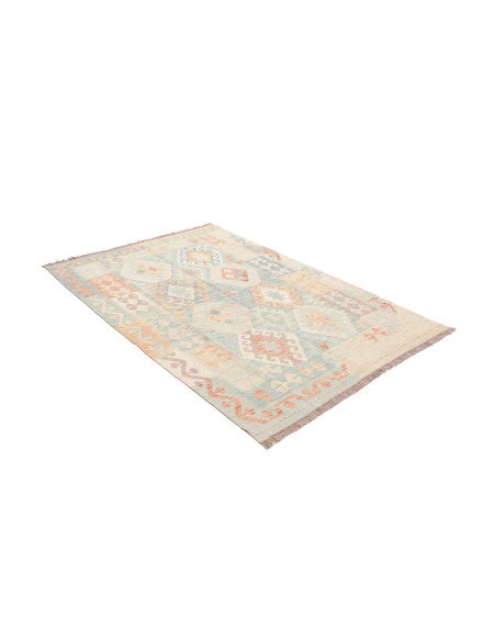 Rug Killim 125x183 Soft Blue Cream
