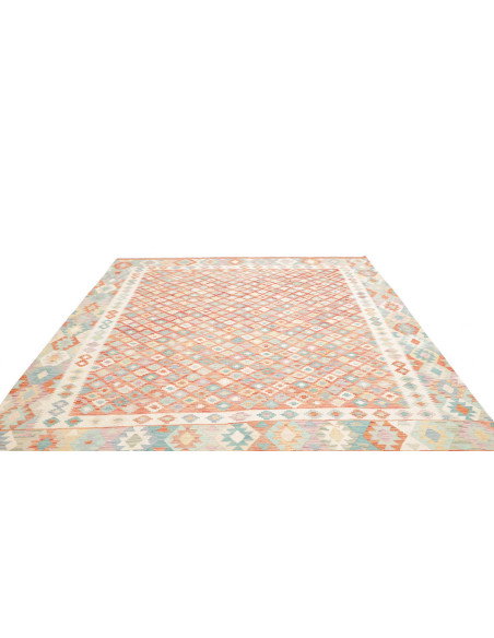 Rug Killim 250x296 Terracotta Turquoise