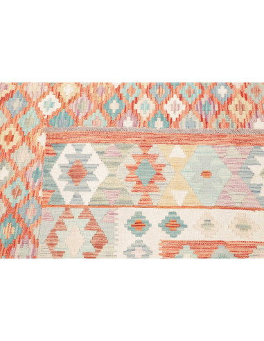 Rug Killim 250x296 Terracotta Turquoise