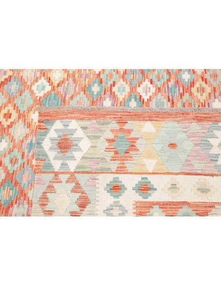 Rug Killim 250x296 Terracotta Turquoise
