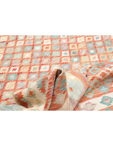 Rug Killim 250x296 Terracotta Turquoise
