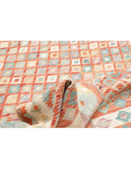 Rug Killim 250x296 Terracotta Turquoise