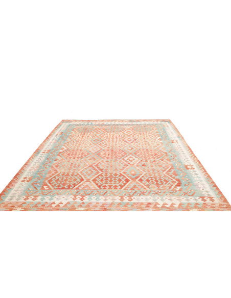 Rug Killim 246x292 Coral And Turquoise