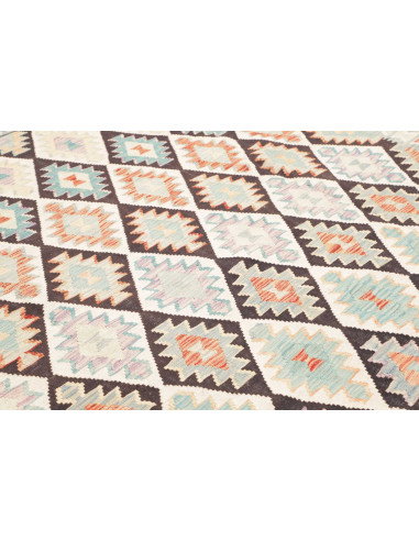 Rug Killim 262x290 Terracotta Sky Blue