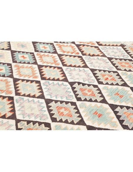 Rug Killim 262x290 Terracotta Sky Blue