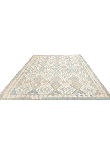 Rug Killim 260x340 Sky Blue Cream