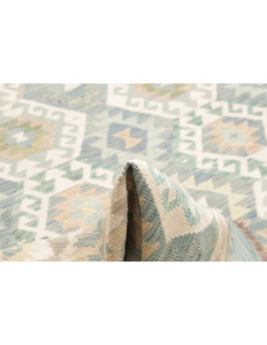 Rug Killim 260x340 Sky Blue Cream