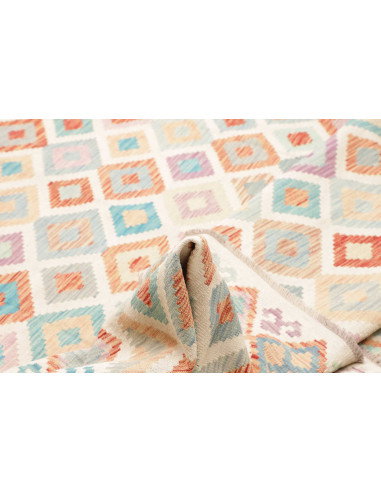 Rug Killim 252x354 Pastel Multicolored On Cream