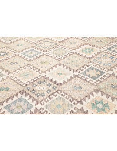 Rug Killim 253x347 Pastel Blue And Beige