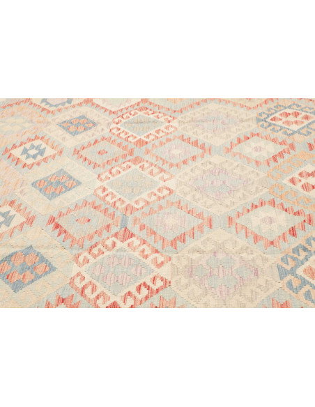 Rug Killim 250x343 Pale Blue Coral Pink