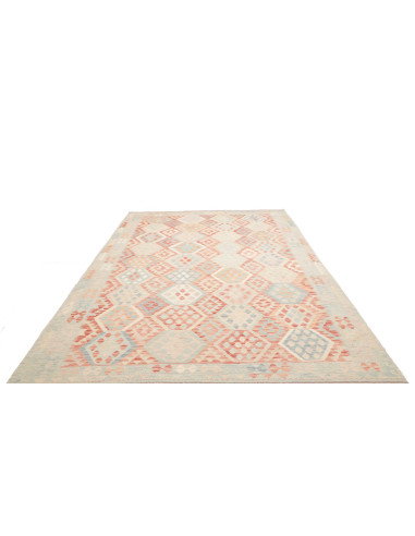 Rug Killim 240x348 Soft Blue Terracotta