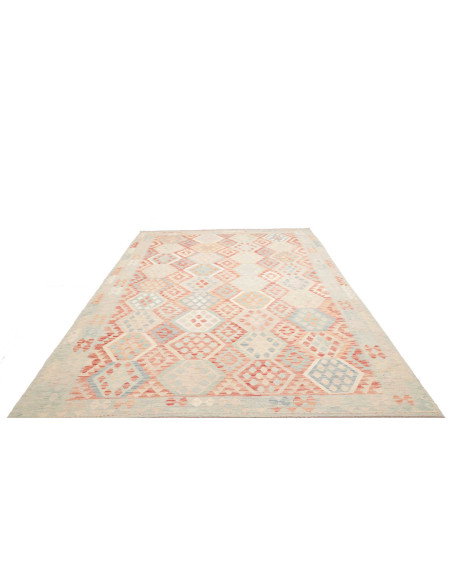 Rug Killim 240x348 Soft Blue Terracotta