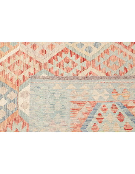 Rug Killim 240x348 Soft Blue Terracotta