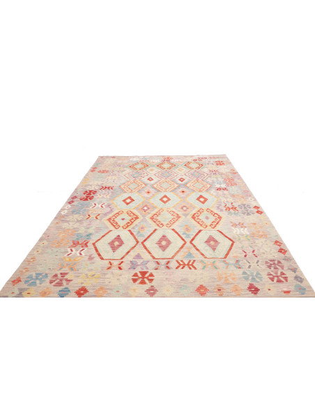 Tappeto Killim Afgahnistan 207x297 Grigio Torto