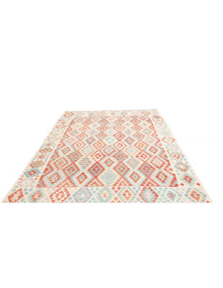 Rug Killim 214x296 Cream Coral Orange