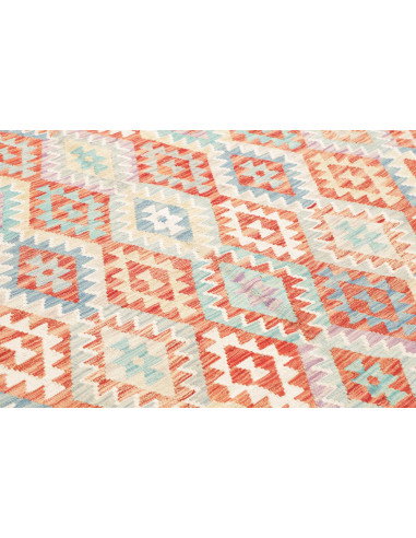 Rug Killim 214x296 Cream Coral Orange