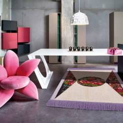 tappeto DA VINCI SITAP FLOWER LILLA LANA geometrico da EUR 1342
