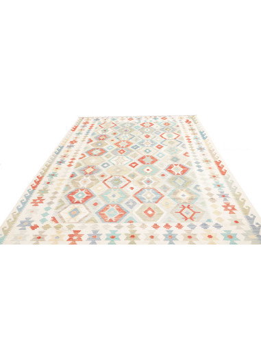 Rug Kilim Afghanistan 201x297 Cream Light Blue