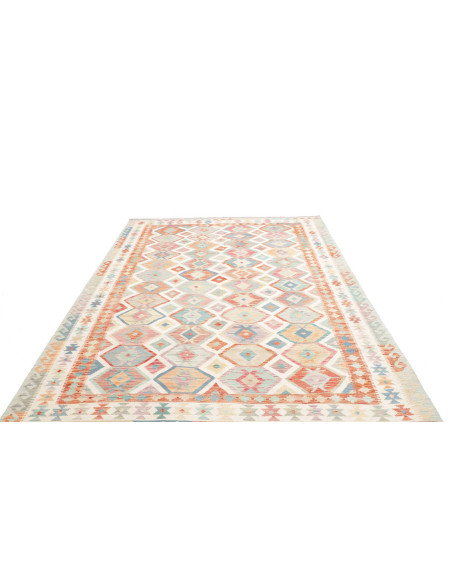 Rug Kilim Afghanistan 199x298 Cream Sky Blue