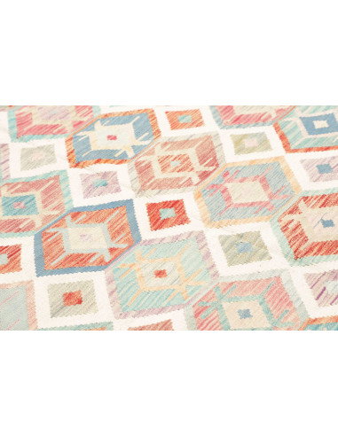 Tappeto Kilim Afghanistan 199x298 Crema Blu Cie