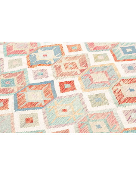 Rug Kilim Afghanistan 199x298 Cream Sky Blue