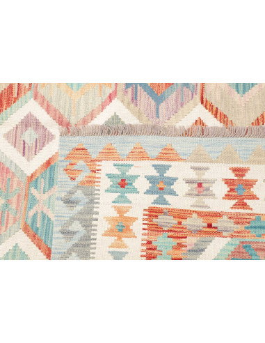 Tappeto Kilim Afghanistan 199x298 Crema Blu Cie
