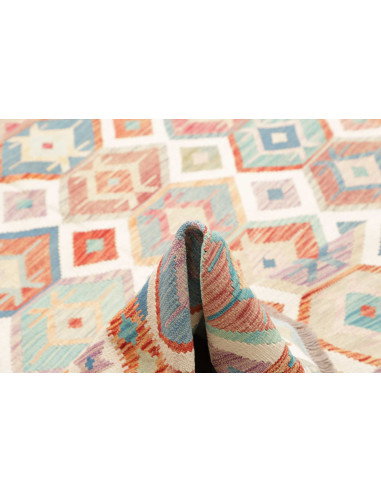 Rug Kilim Afghanistan 199x298 Cream Sky Blue
