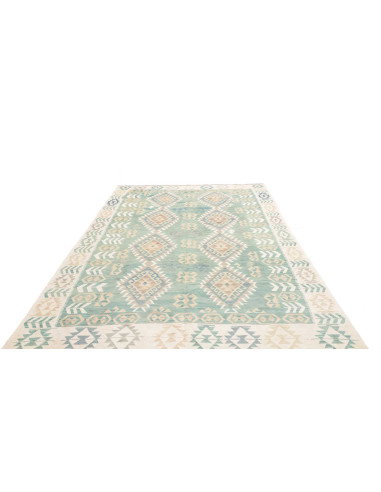 Rug Kilim Afghanistan 194x294 Aqua Green Blue