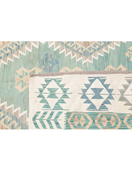 Rug Kilim Afghanistan 194x294 Aqua Green Blue