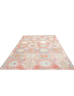 Rug Kilim Afghanistan 210x297 Lilac Light Blue 2