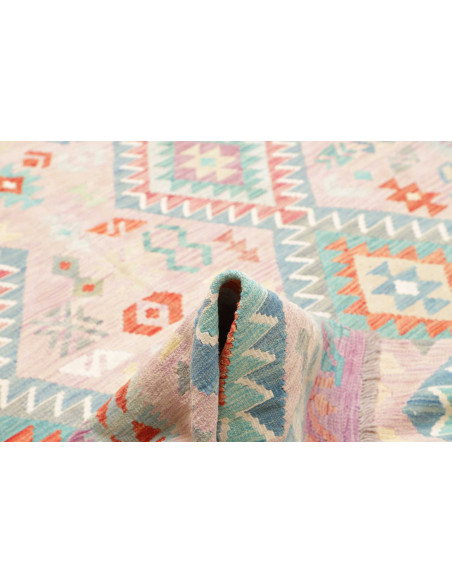 Tappeto Kilim Afghanistan 204x287 Lavanda Chiar