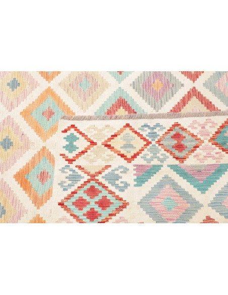 Rug Kilim Afghanistan 202x293 Beige Light Blue