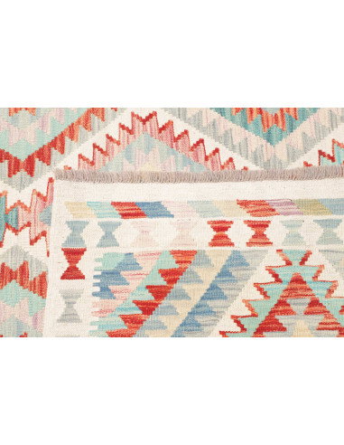 Rug Kilim Afghanistan 204x303 Off-white Sky Blu