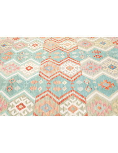 Rug Kilim Afghanistan 204x298 Light Turquoise P