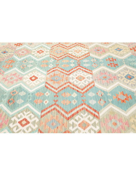 Rug Kilim Afghanistan 204x298 Light Turquoise P