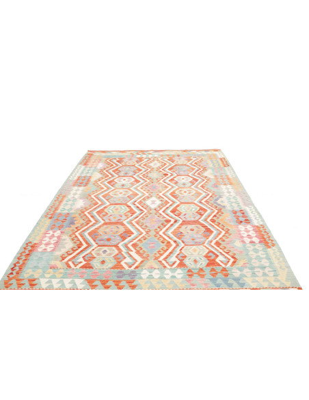 Tappeto Kilim Afghanistan 204x296 Terracotta Ac
