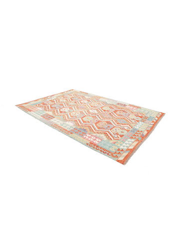 Rug Kilim Afghanistan 204x296 Terracotta Aqua