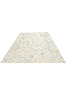 Tappeto Kilim Afghanistan 204x302 Blu Acquamari 2