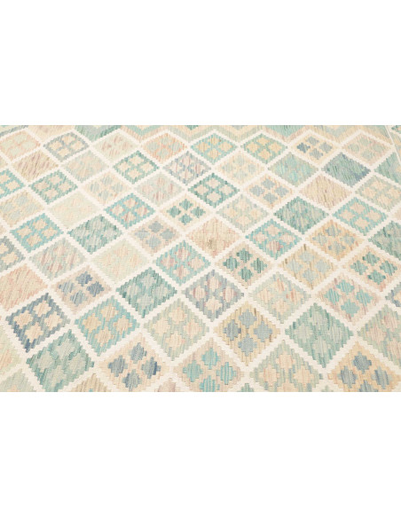 Rug Kilim Afghanistan 204x302 Aqua Blue Beige