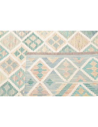 Rug Kilim Afghanistan 204x302 Aqua Blue Beige